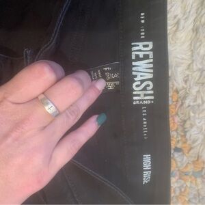 Rewash Black High Rise Denim